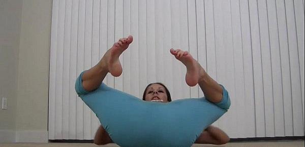  Let me finish my yoga exercises and I will jerk you off JOI